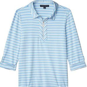 Tommy Hilfiger 1/2 Zip Stripe Shirt